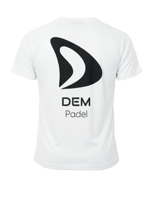 T-SHIRT HOMME BLANC – DEM PADEL