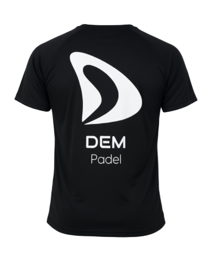 T-SHIRT HOMME NOIR – DEM PADEL