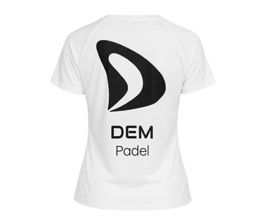 T-SHIRT FEMME BLANC – DEM PADEL