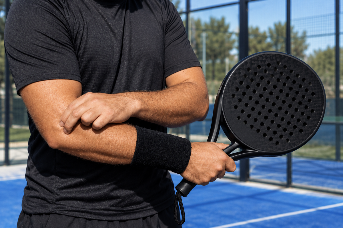 Tennis elbow au padel : causes, prévention et exercices pour protéger ton coude