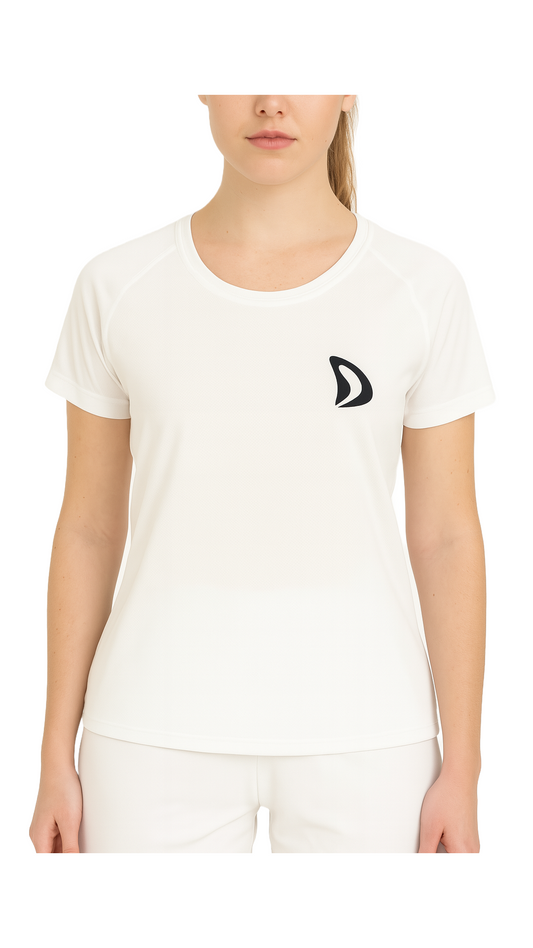 T-SHIRT FEMME BLANC – DEM PADEL