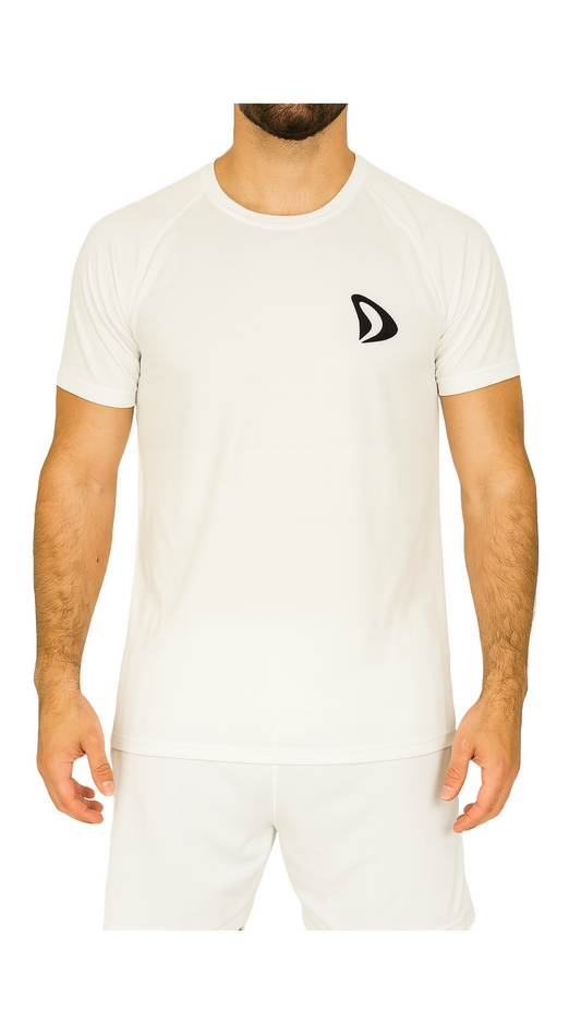 T-SHIRT HOMME BLANC – DEM PADEL