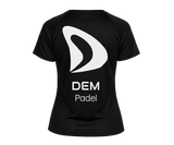 T-SHIRT FEMME NOIR – DEM PADEL — vue 2