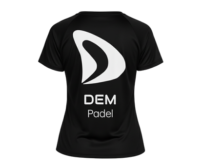 T-SHIRT FEMME NOIR – DEM PADEL