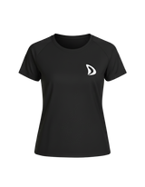 T-SHIRT FEMME NOIR – DEM PADEL — vue 1
