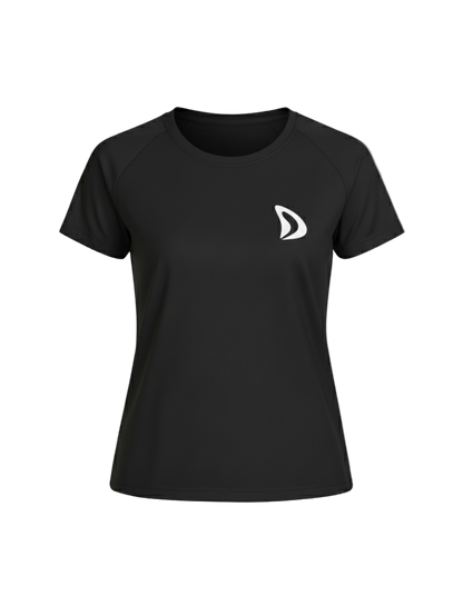 T-SHIRT FEMME NOIR – DEM PADEL