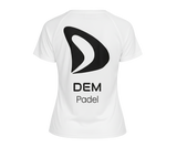 T-SHIRT FEMME BLANC – DEM PADEL — vue 2