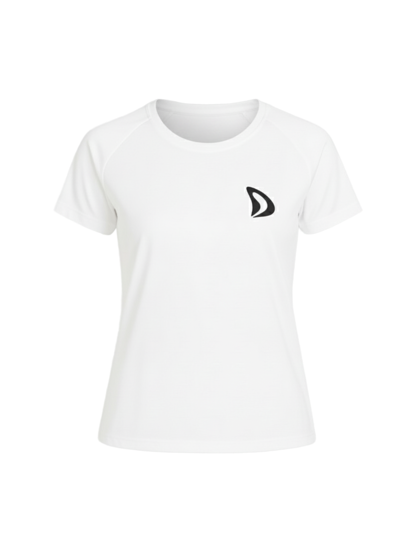 T-SHIRT FEMME BLANC – DEM PADEL — raquette de padel DEM PADEL